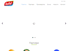 Tablet Screenshot of kolidfoods.com